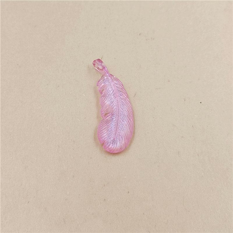 Материалы Прозрачные DIY аксессуары 10 шт. Творческий светлый цветной серии перьев кулон изготовление ювелирных изделий ожерелье серьги светящиеся бусины ручной работы