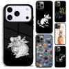 Чехол для телефона с принтом Мышь Крыса для iPhone 17 16 15 Pro Max Air 14 13 12 11 Plus Ударопрочный Capa Чехол