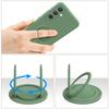 For Samsung Galaxy A17 5G Silicone Case with Strap Ring Kickstand Phone Cover