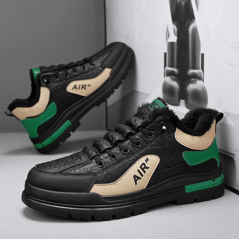 Роскошная зимняя обувь, мужские повседневные кроссовки, очень теплые плюшевые зимние ботинки для мужчин, обувь для тенниса, скейтборда, обувь с высоким берцем