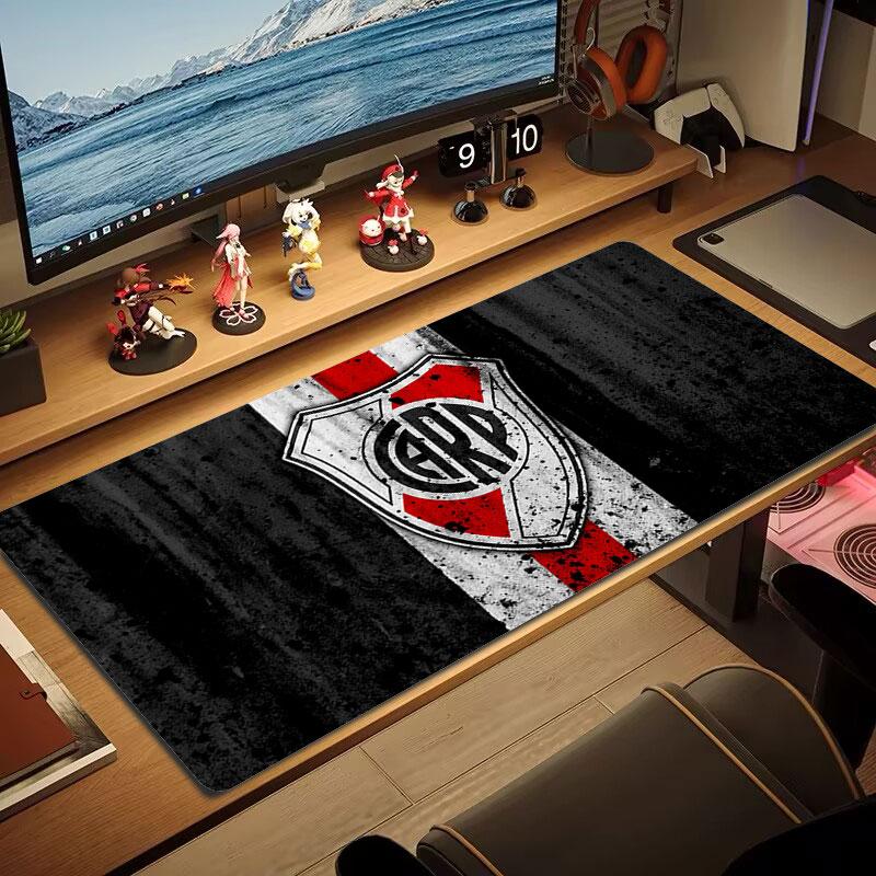 River Plate Mouse Pad, Large Gaming Desk Mat, Non-slip XXL Mousepad for Laptop & Tablet, Mini PC Playmat with Stitched Edges