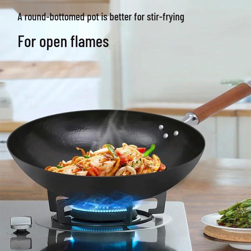 COOKER KING Экстремальная Железная Серия 32 см Ручная Работа Круглое Дно Вок