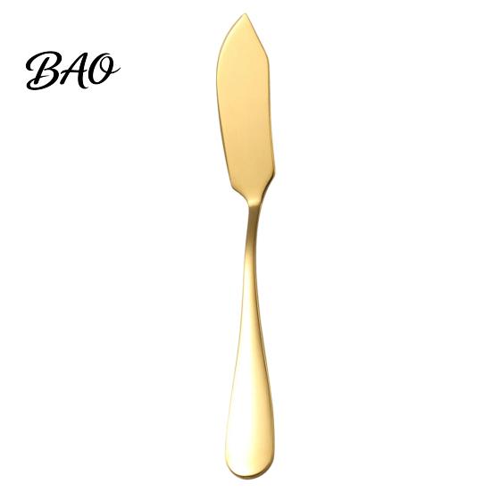 Kitchen Gadget for Breakfast Stainless Steel Jam Spreader Cutter, Multi-purpose Tool with Curved Tableware Western Food Blade, Easy Cleaning