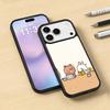 Cartoon L-LINE F-Friends Cute Brown Phone Case For iPhone17,16,15,14,13,12,Pro,Max,Magnetic For Magsafe Wireless Charging