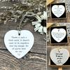 Heart Keepsake Ornament Never Forget The Difference You Make Exquisite Acrylic Pendant with Cotton Rope