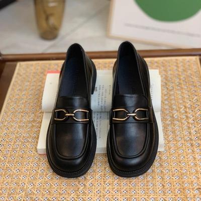 Первый слой коровьей кожи ~ натуральная кожа, маленькие кожаные туфли, мягкая подошва, мокасины с одной педалью, женская обувь 2025 года, весна-лето, новые плоские одинарные туфли