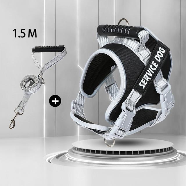 Шлейка для собак, жилет для лабрадора-ретривера, нагрудная одежда, веревка для средней и большой собаки, светоотражающая регулируемая одежда для прогулок на открытом воздухе, товары для домашних животных