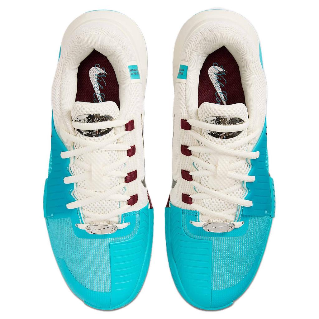 Nike Женские кроссовки Zoom GP Challenge 1 Premium HC Dusty Cactus Dark Team Red Синие Бледно-слоновая кость Металлик-серебристый HJ6651-300