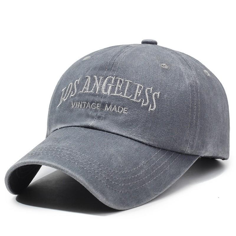 Water Washed Cotton Letter Embroidery Casual Baseball Hat For Sunshade And Daily Wear