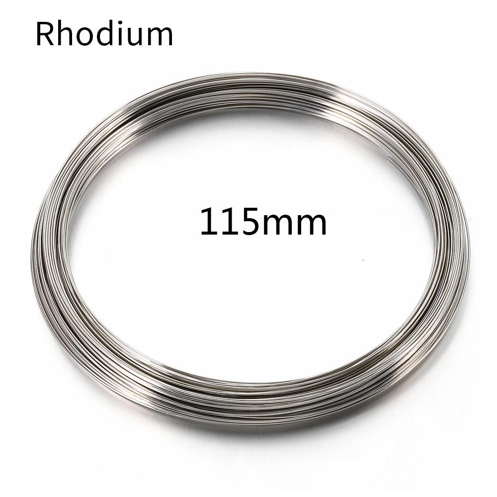 100 Loops Gold Steel Color Memory Wire 60mm Bracelet Bangle Loop 115mm Necklace Collar Hoop for Zircon Making DIY Accessories