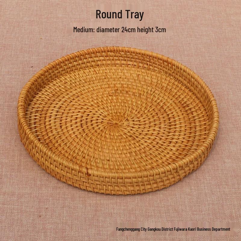 Плетеная корзина для фруктов в европейском стиле, журнальный столик - современный декор для гостиной