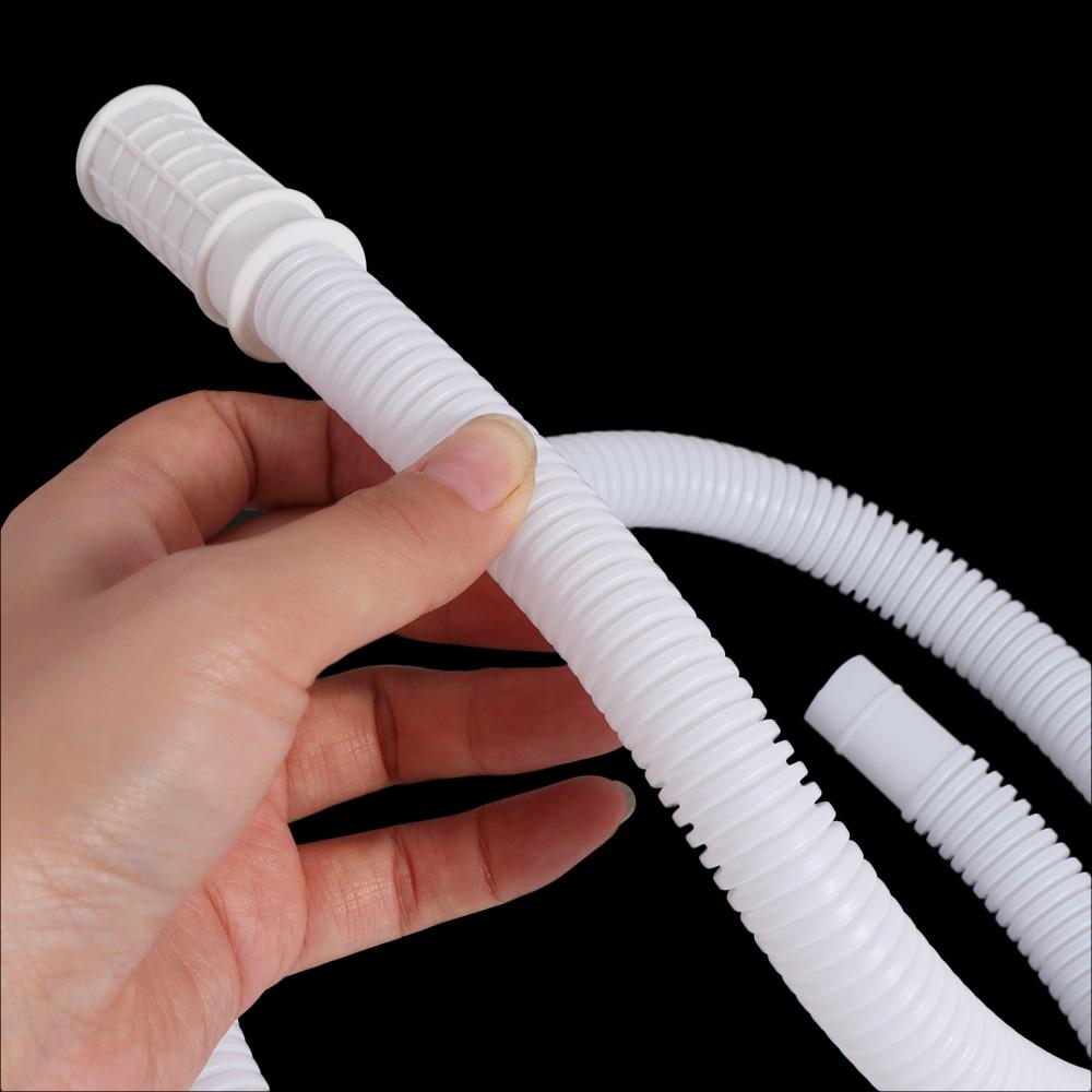 Flexible Air Conditioning Drain Tube White Faucet Extension Connector Hose  Bathroom