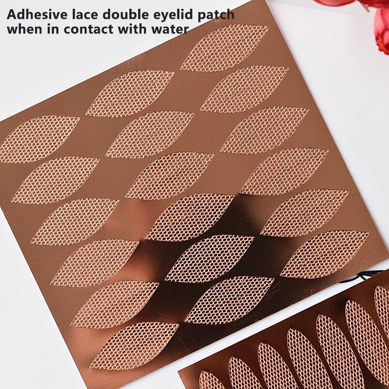 480 Pcs Lift Strips Makeup Tools Beauty Double Eyelid Tape Lace Mesh Eyelid Sticker Invisible Eye Stickers Self-Adhesive Fiber