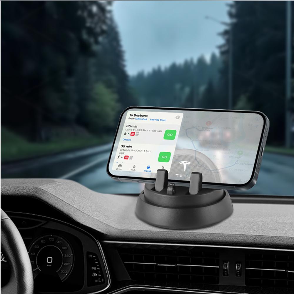 XLGJS1 New 360° Rotatable With Parking Number Car Phone Bracket For Tesla Model 3 Model S Model X Model Y Roadster SpaceX Cybertruck