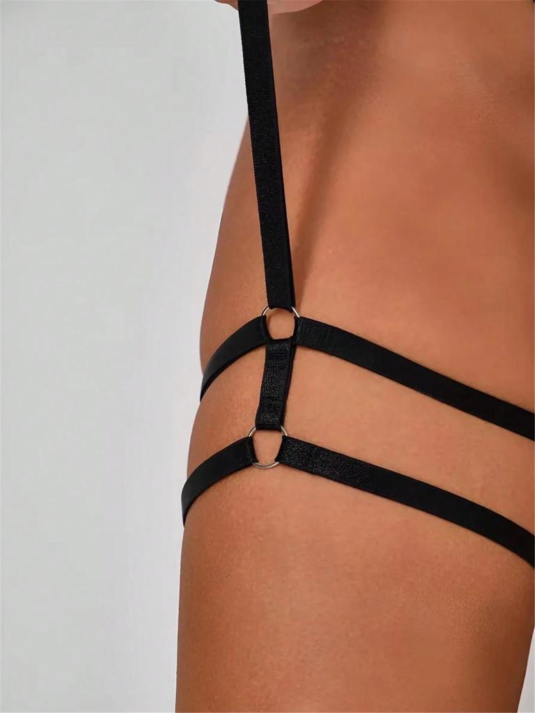 Women Elastic Thigh Garter Belt Leg Strap Punk Gothic Clothing Suspender Lolita Body Harness Cosplay Rave Holiday Accessories