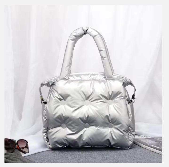 Хлопковая Зимняя Женская Сумка-Ведро на Пуху и Перьях, Дизайнерская Роскошная Сумка Бренда, sac a main, Bolsa Feminina, Сумка-Тоут на Плечо