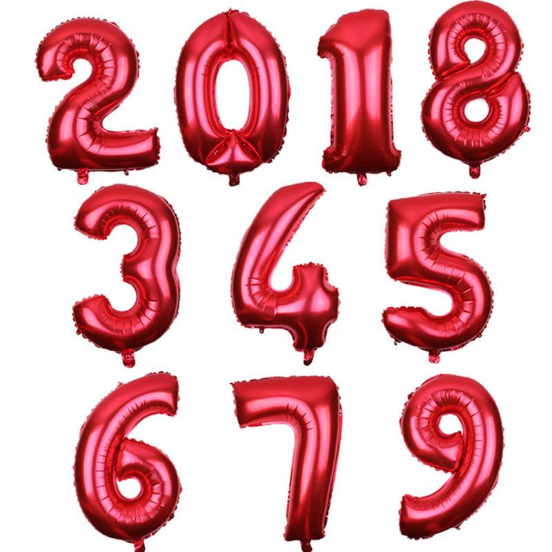 Воздушные шары в форме цифр