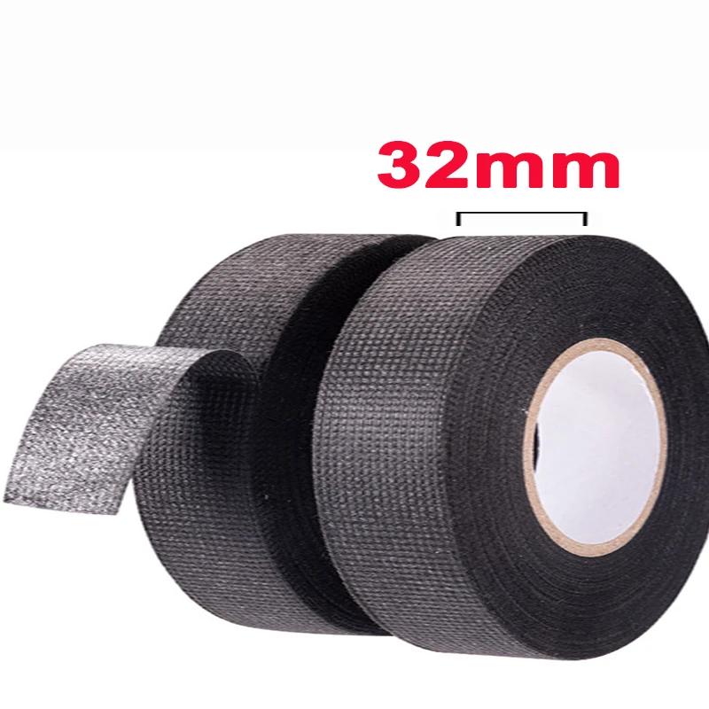 Клейкая Тканевая Лента для Проводки Автомобильных Жгутов Электроизоляционная Лента 9мм/15мм/19мм/25мм/32мм Органайзер для Кабелей Клейкие Ленты