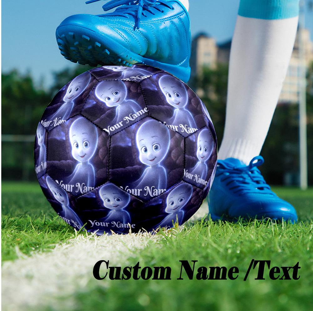 Custom Text Size 5 Soccer Ball, Standard Match Football For OutdoorCasper the Friendly Ghost