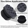 2 PCS Tire Shine Applicator Pad, Hex Grip Tire Dressing Applicator, Reusable Tire Foam Sponge, Tire Shine Brush, Car Detailing Sponge For Rubber