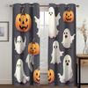 Мультфильм Хэллоуин Милые Призрачные Шторы Детские Фавориты 2 Панельные Подходит Гостиная Спальня Кухня Балкон Окно Декор