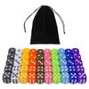 6 Sided Dice Set,50 Pieces 16mm/0.62in Opaque Acrylic Game Dice For Board Games, Dice Games, With Free A Velvet Pouch, 10 Colors