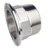 Адаптер-переходник 2,5" Сантехнический Tri Clamp Tri Clover на Резьбу NPT 2" Наружную Шестигранную, Нержавеющая Сталь 304