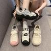Размер 35-40 Платформа Женские Кроссовки Повседневные Шнуровка Дышащие Средний Каблук Для Женщин Весна Спортивные Туфли На Плоской Подошве Женские Лоферы