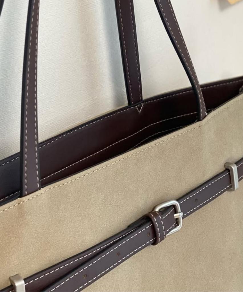 Сумка-шоппер David Jones Bastille с поясом, на плечо, замшевая, цвет Oxford Tan (Cm8461)