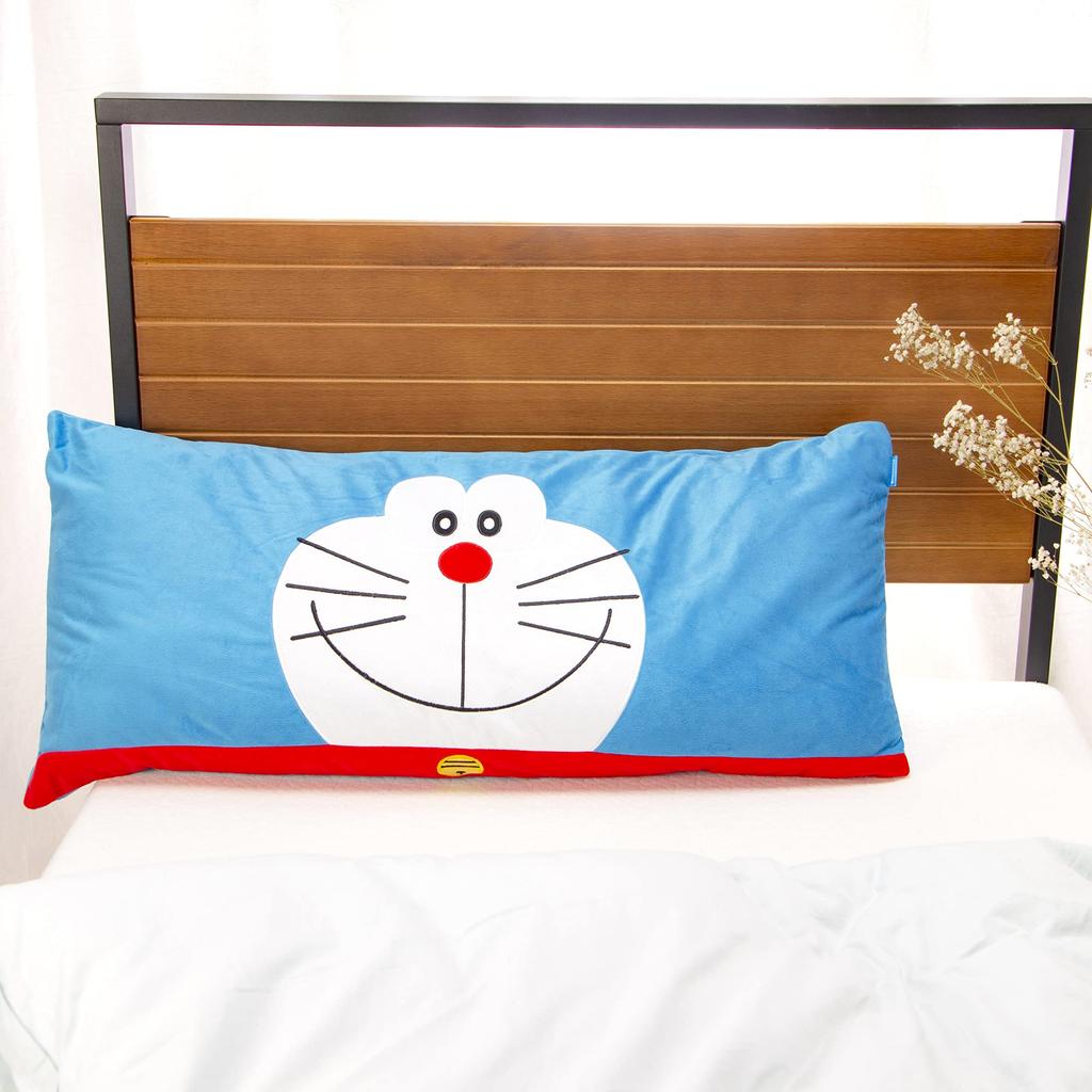 MORIPiLO Подушка Morishita Doraemon 43x90 см для детей и взрослых, мягкая игрушка, подушка, товары для персонажей Shogakukan, синяя 4620269