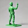 Green Soldier Figurine Toilet Reading Newspaper Peeing Man Resin Statue Sculpture Model Toy Home Office Desktop Decoration Ornament