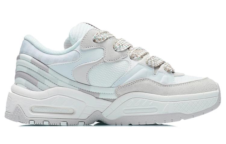 Li Ning CF Reputation Low top Casual Shoes Women's White Sand Gray AGCR438-2
