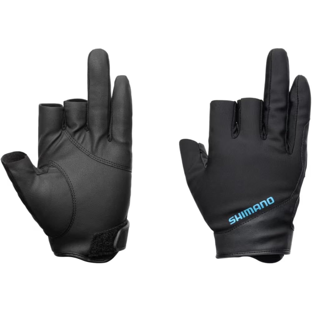 Shimano Basic Warm Gloves 3-Finger Cut Black XL