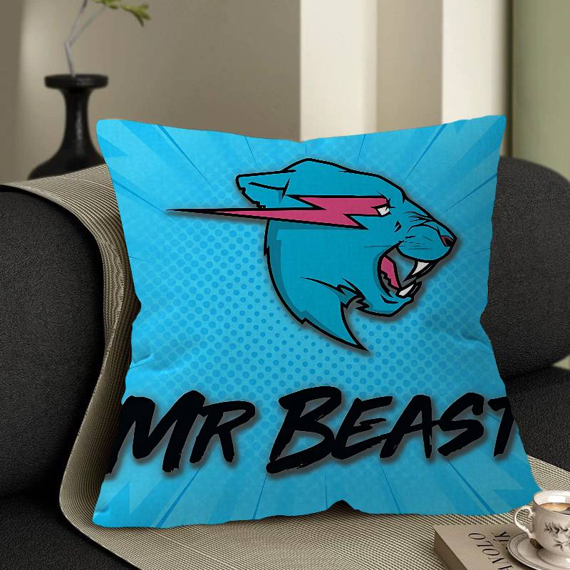 Ndividual Creato Mr-B-Beast Cushion Cover Decorative Pillow Sofa Home Decor Case Pillow Cases