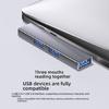 Компактный USB-хаб-адаптер, 3 порта, расширение, передача данных 5 Гбит/с, наклонная конструкция, поддержка OTG для мобильных устройств, компьютера