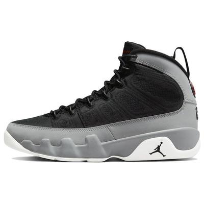 Мужские кроссовки Air 9 Retro Particle Grey Black University-Red White CT8019-060