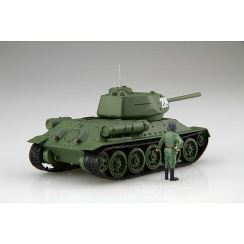 Fujimi Model 1/76 Special World Armor Series No. 34 Soviet Medium Tank T-34/85 (Set of 2) Plastic Model SWA34 Gray