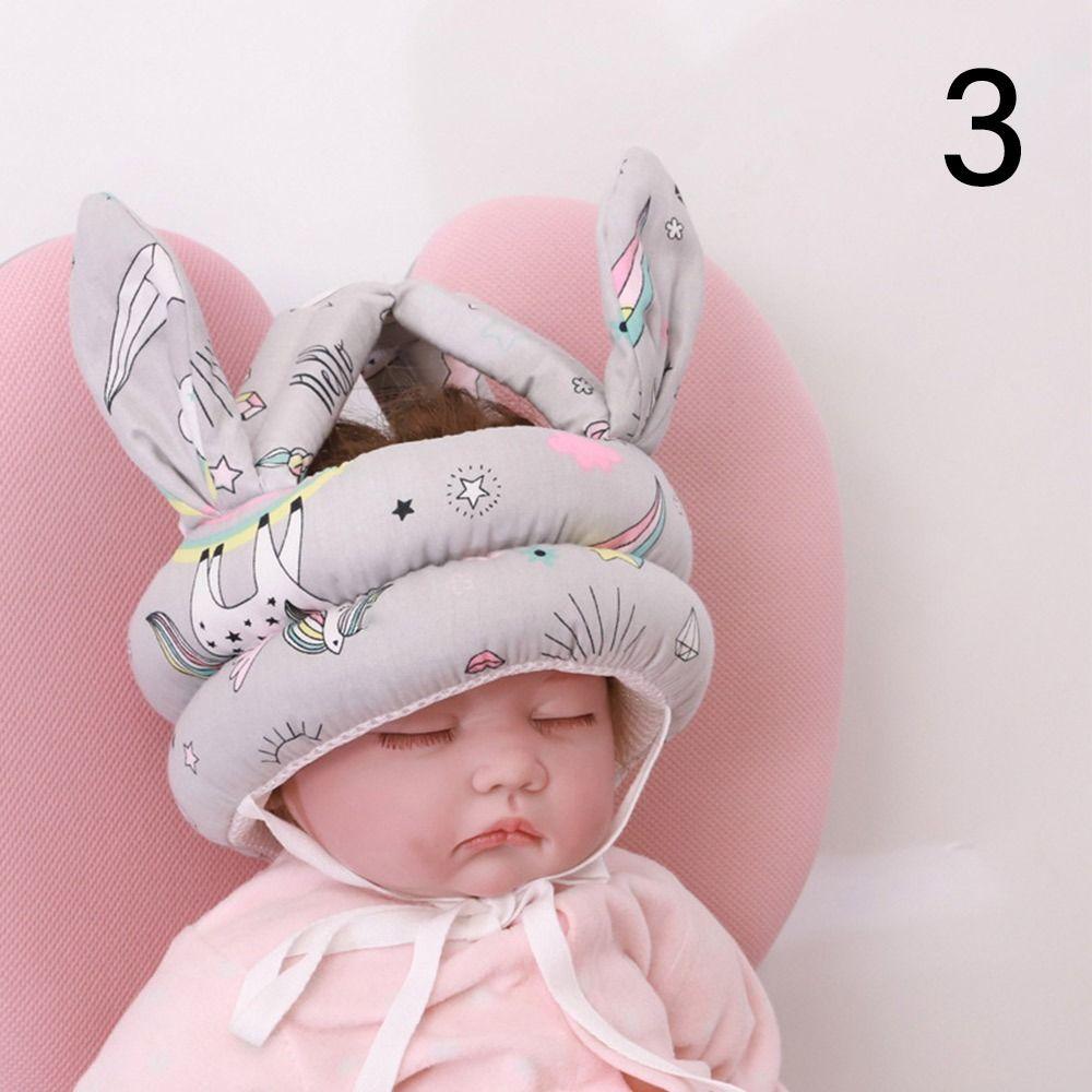 Мультяшная детская защитная шапка, регулируемая, противоударная шапка, защита головы, головной убор для малышей