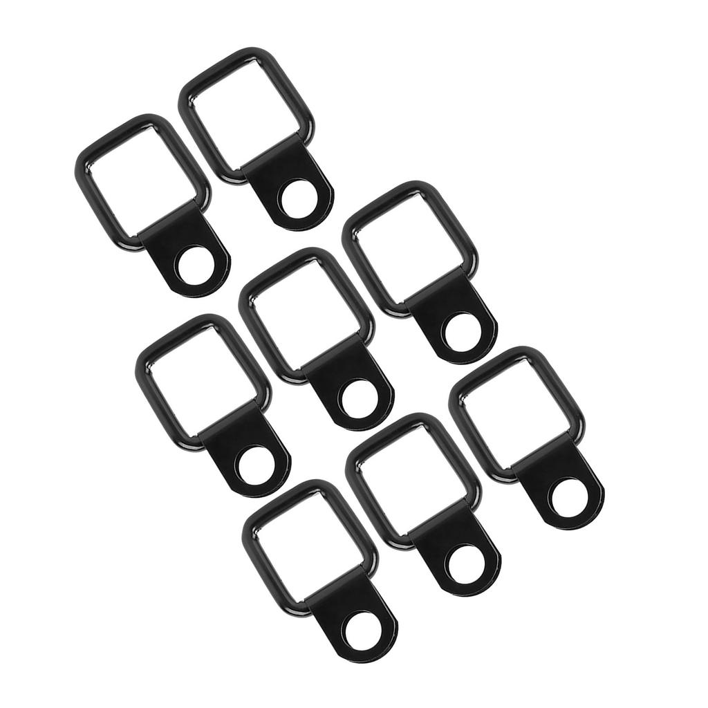 8pcs D‑Ring Anchors Quick Removal Fastener Tie Downs Fit for Jeep Wrangler JK YJ TJ JKU Sports  Sahara  for Freedom
