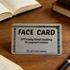 Leave Card Humorous Empathy Cards Wallet-Size Durable PVC Communication Cards for Calm Conversations