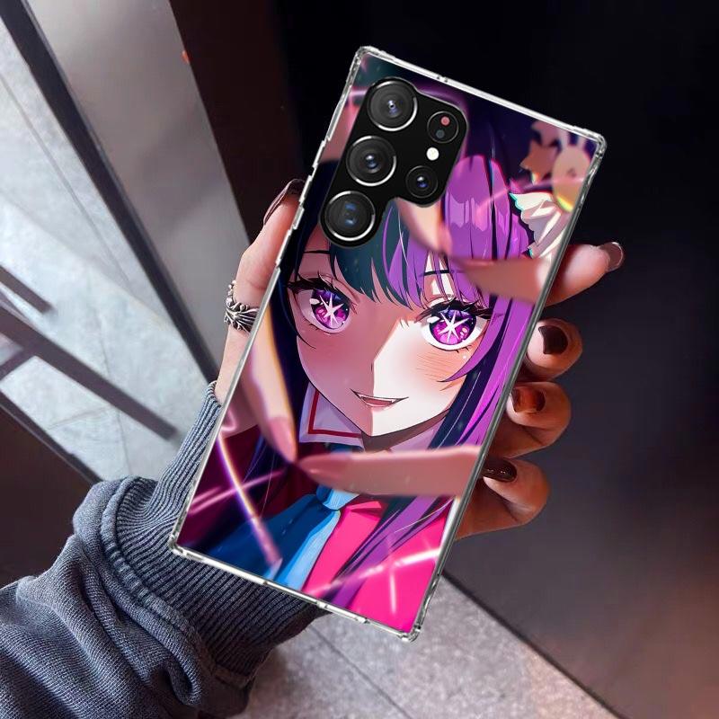 Oshi No Ko Phone Case For Samsung Galaxy S26 S25 Edge S24 S23 Ultra S22 Plus S21 S20 FE Soft TPU Back Cover Funda Galaxy S25 Edg