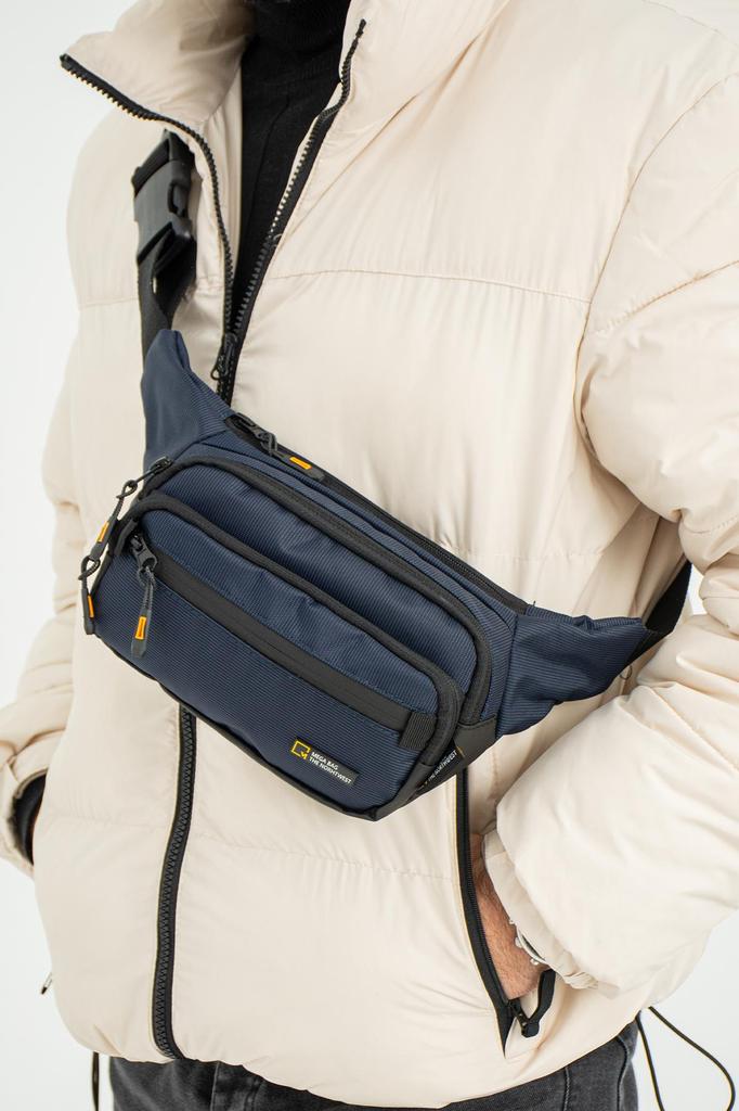 Cross Shoulder Chest And Waist Bag Zippered Quality Sporty Bag VIP