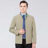 Spring and Autumn Men's Stand Collar Jacket Executive Leadership Jacket Business Casual Dad Wear Civil Servant Jacket