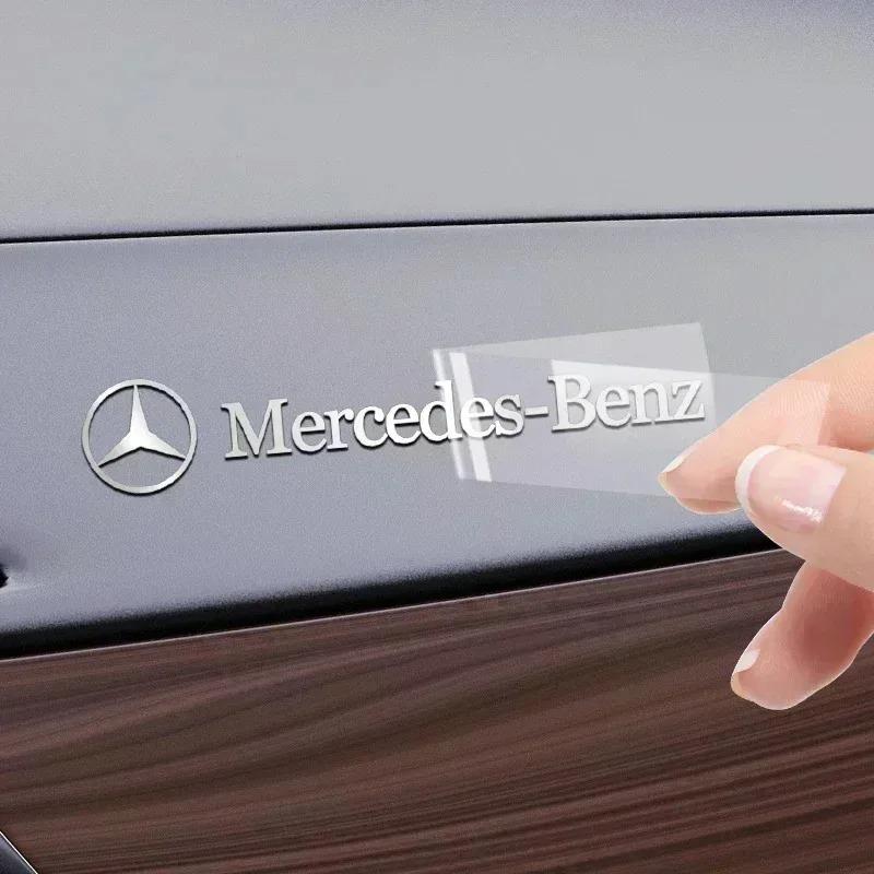 CRO1 4/10pcs Mini Metal emblem Car Stickers For Mercedes Benz AMG W212 W204 W211W168 W213 W205 W210 W124