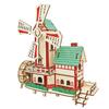 Harmonico Wooden Puzzle, 3D Puzzle for Adults, DIY Gift for Boys and Girls, Dutch Hobby, 3D Craft, Laser Cut, Handmade (Windmill)