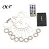Durable Waterproof LED Strips Solar Christmas Tree Waterfall Light, 11.5FT 346 Powered String Light Festive Winter Wonderland Lighting with Star Moon
