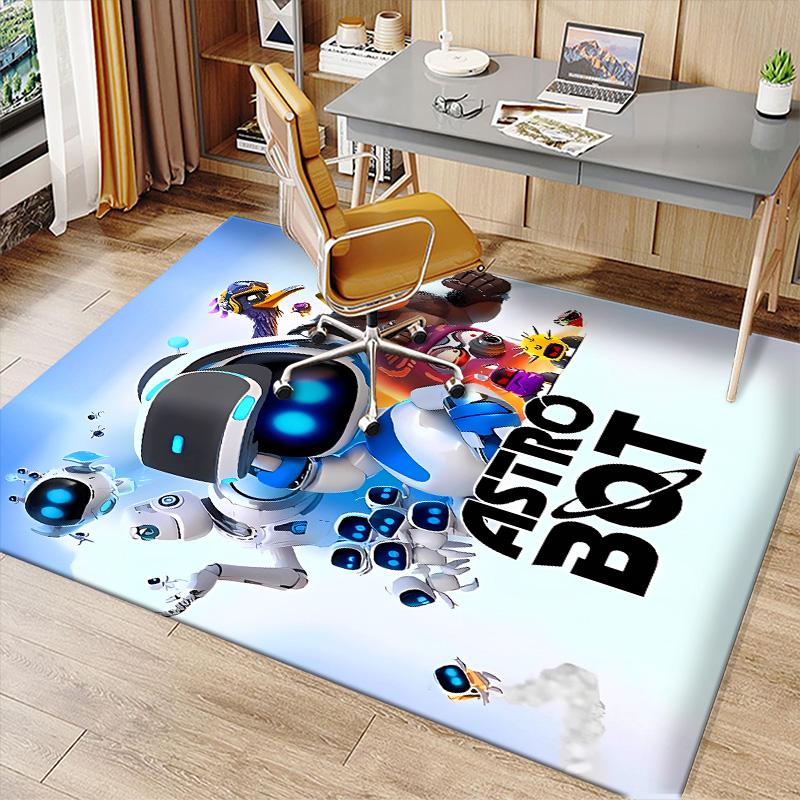 Astro Bot3 Printed Absorbent Washable Carpet, Non-Slip Bathroom Mats, Kitchen Rugs, Yoga Mat,Living Room Entrance, Camping Picnic Rugs