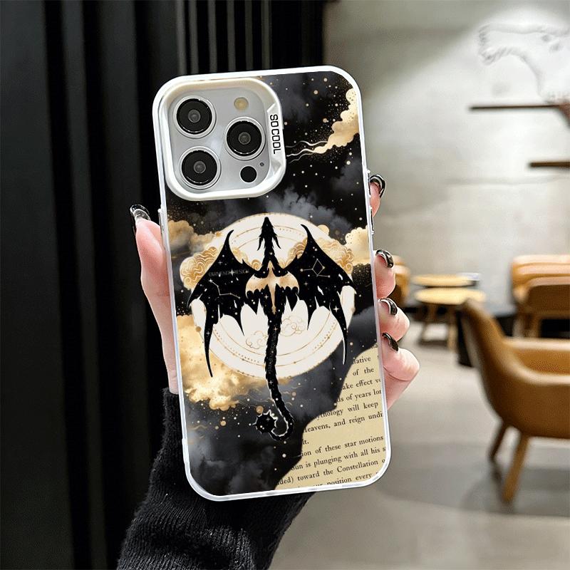 F-Fourth W-Wing Dragon Soft Phone Case for iPhone 15 16 17 Pro Max 17Air 16E 14 Plus 13 12 Mini Shockproof Cover Back Shell