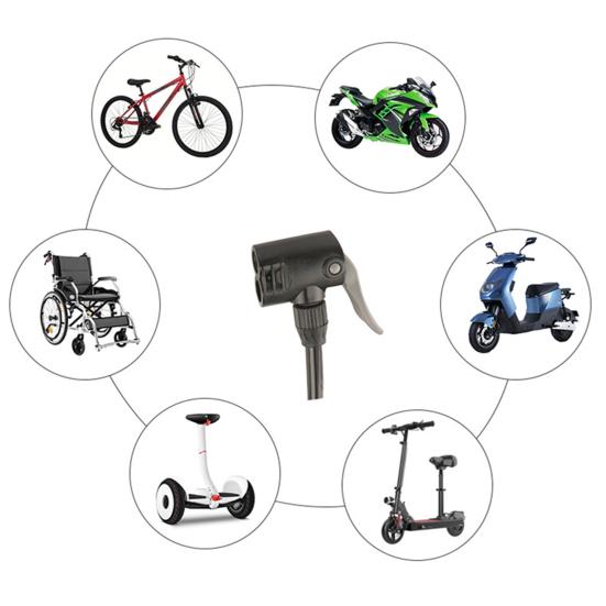 Bicycle Air Pump Extension Tube Extra-long Heat-Resistant Universal Bike Air Pump Connector Tire Inflator Nozzle Accessories