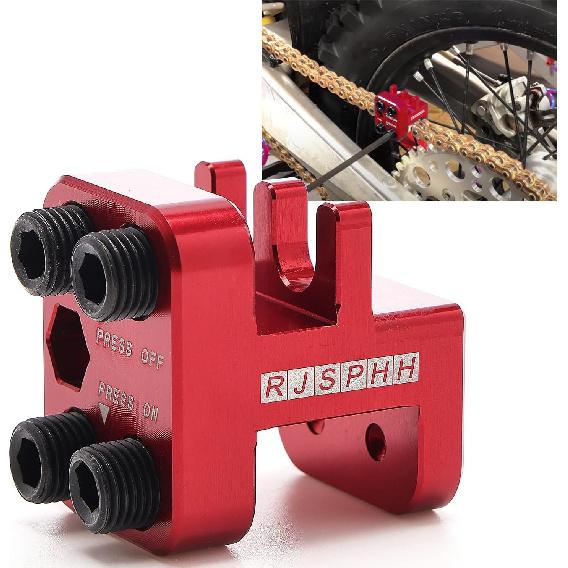 Link Press Tool For 520 525 530 Sideplate Motorcycle ATV (Red)
